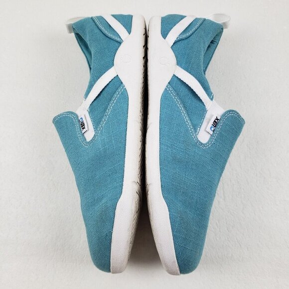 Xero Shoes Aptos Slip On Shoe Women 10 Turquoise Barefoot Minimalist Hemp Casual - Picture 8 of 13